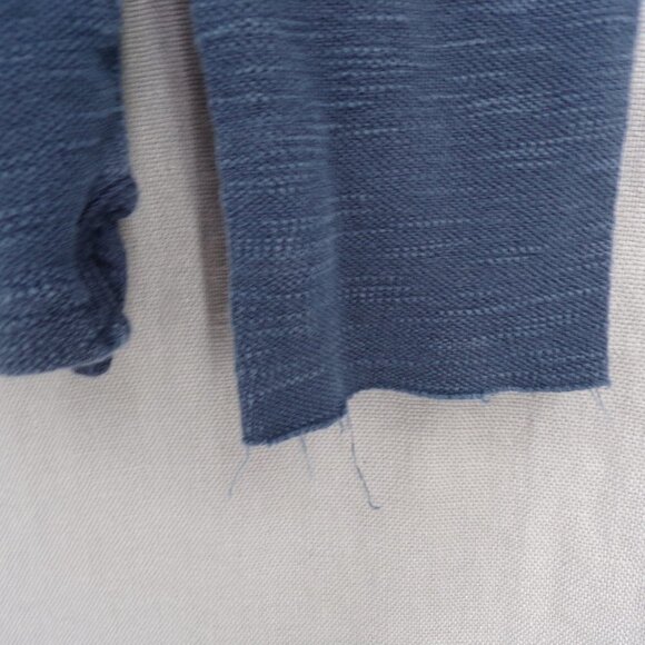 Zara Man Men's Textured Cotton Crew Jersey - blue, size S - Picture 3 of 9